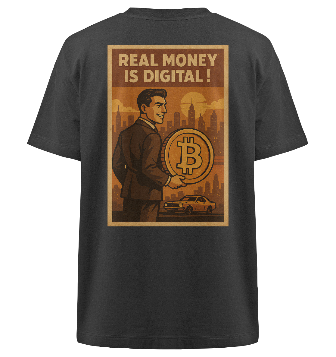 Bitcoin-Shirt "Real Money"