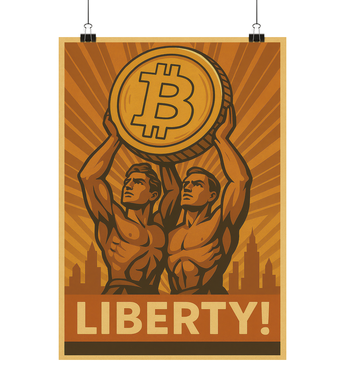 Bitcoin-Poster "Liberty"