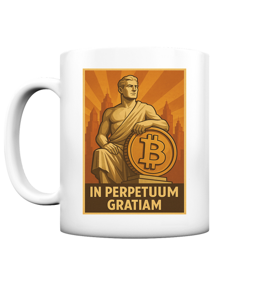 Bitcoin-Tasse "Perpetuum Gratiam"