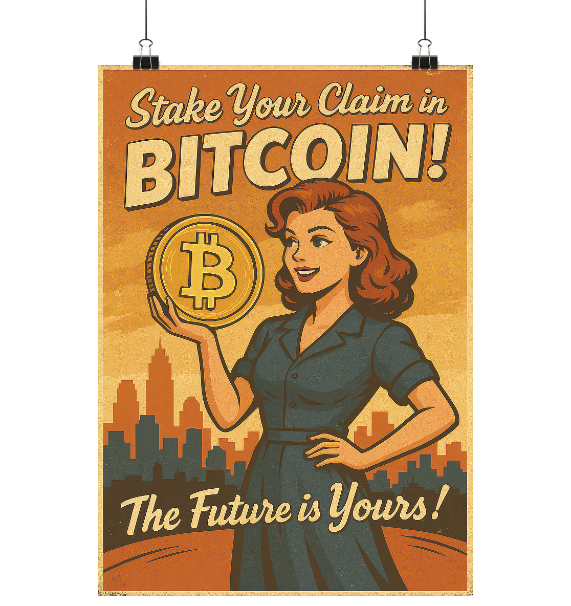 Bitcoin-Poster "The Future is Yours!"