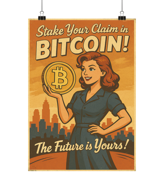 Bitcoin-Poster "The Future is Yours!"