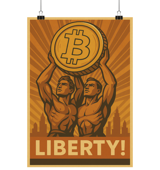 Bitcoin-Poster "Liberty"