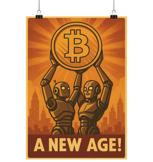 Bitcoin-Poster "A New Age"